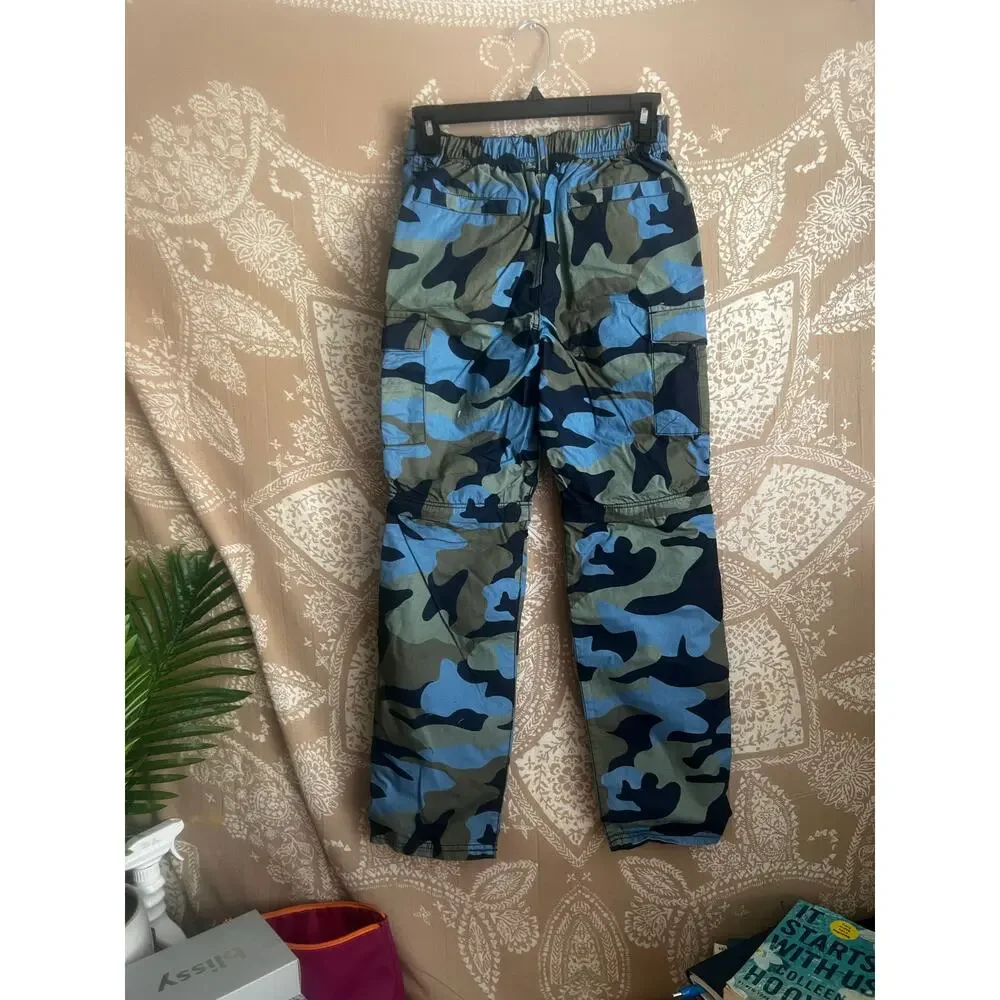 NWT Mini Boden Boys Camo Zip-Off Legs Pants Convertible Shorts - Picture 6 of 6